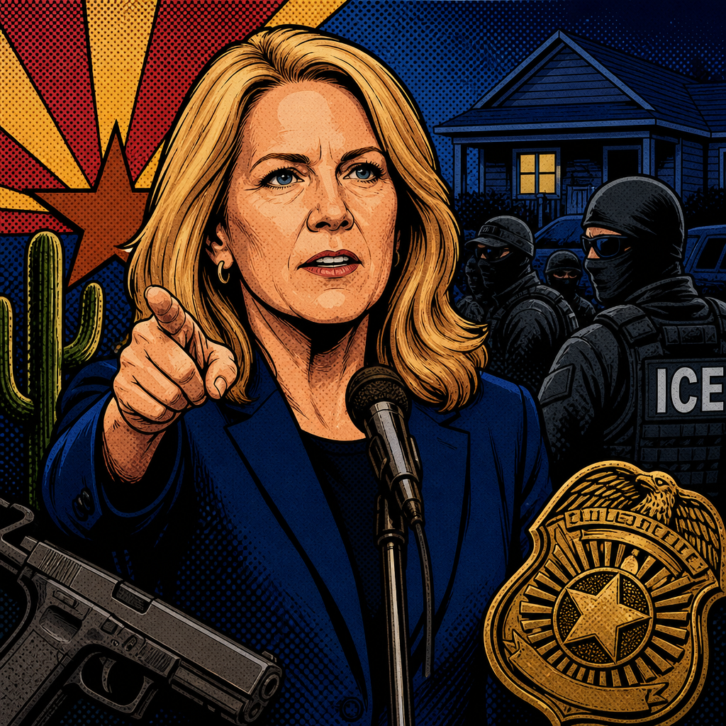 She floated lethal force against unidentified federal officers, then called the blowback a lie.